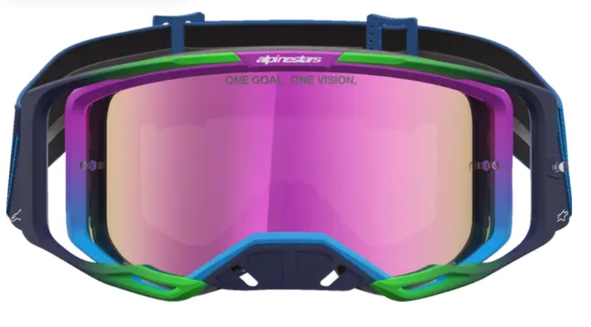 Мотокрос очила ALPINESTARS VISION 8 MAVEN BLITHE BLUE PUR MIRROR-PINK — снимка 2