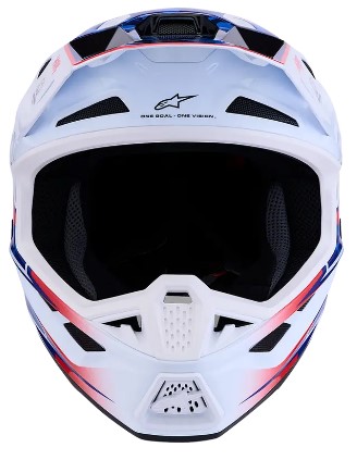 Мотокрос каска ALPINESTARS SM7 BLASTER WHT/BLU/RED — снимка 3