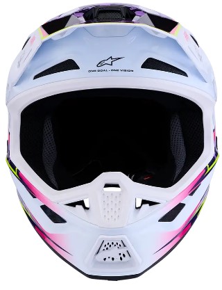Мотокрос каска ALPINESTARS SM7 BLASTER PUR/PNK/WH — снимка 4