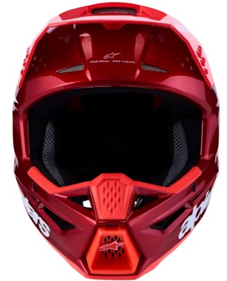 Мотокрос каска ALPINESTARS SM3 RADIUM RED/WHT — снимка 4