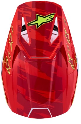 Мотокрос каска ALPINESTARS SM3 FALCON RED/WHT/BLU — снимка 4