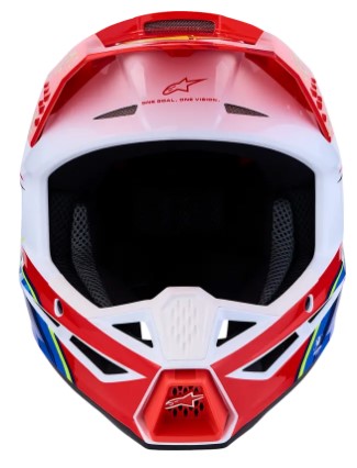 Мотокрос каска ALPINESTARS SM3 FALCON RED/WHT/BLU — снимка 2