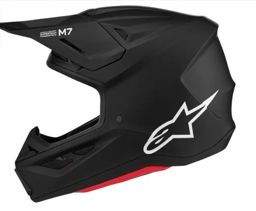 Мотокрос каска ALPINESTARS SM7 BLACK-MATT — снимка 3