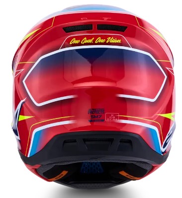 Мотокрос каска ALPINESTARS SM7 CAST RED/YLW/BLU — снимка 5
