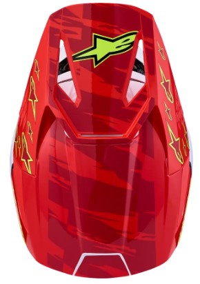 Детска мотокрос каска ALPINESTARS SM3 FALCON RED/WHT/BLU — снимка 2