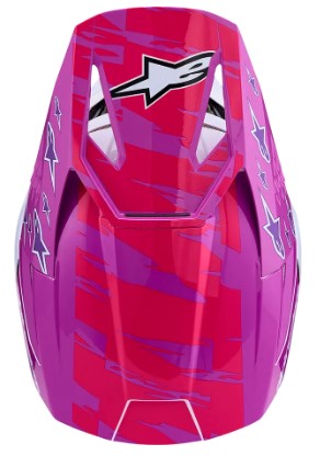 Детска мотокрос каска ALPINESTARS SM3 FALCON PU/WH/PK — снимка 2