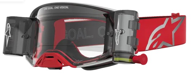 Мотокрос очила ALPINESTARS SUPERTECH FIRMA ROLL OFF RED/SIL/CLR