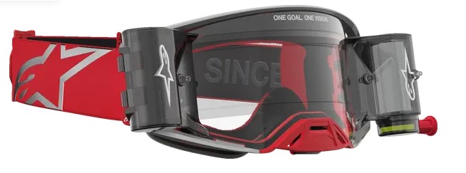 Мотокрос очила ALPINESTARS SUPERTECH FIRMA ROLL OFF RED/SIL/CLR — снимка 4