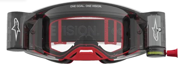 Мотокрос очила ALPINESTARS SUPERTECH FIRMA ROLL OFF RED/SIL/CLR — снимка 3