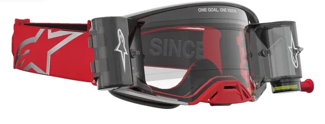 Мотокрос очила ALPINESTARS SUPERTECH FIRMA ROLL OFF RED/SIL/CLR — снимка 2