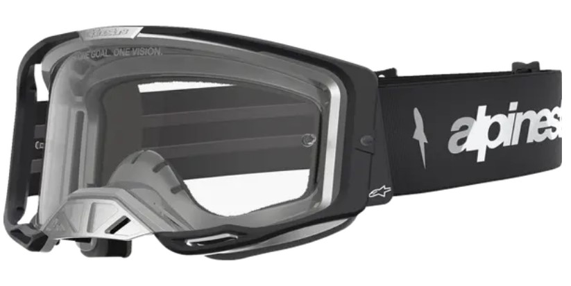 Мотокрос очила ALPINESTARS VISION 8 AMBER BLK/SIL/CLR