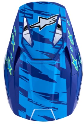 Мотокрос каска ALPINESTARS SM3 FALCON BLU/BLK/PNK — снимка 6