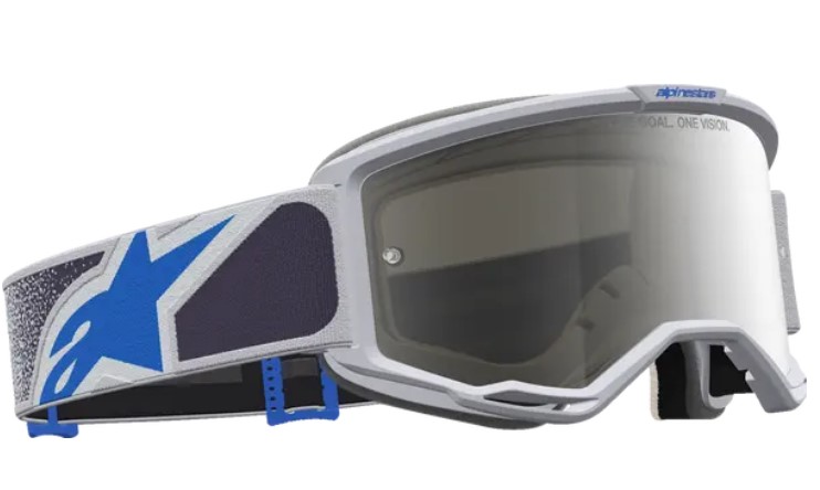 Мотокрос очила ALPINESTARS VISION 5 DRAG LIL/BLU/MIRR-SILVER — снимка 3
