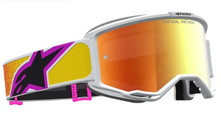 Мотокрос очила ALPINESTARS VISION 5 DRAG ORG RED MIRROR-RED — снимка 3