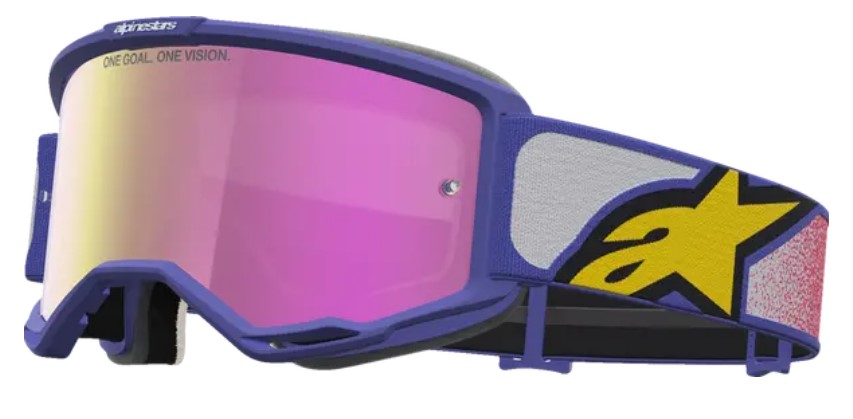 Мотокрос очила ALPINESTARS VISION 5 DRAG RED PURPLE MIRROR-PINK
