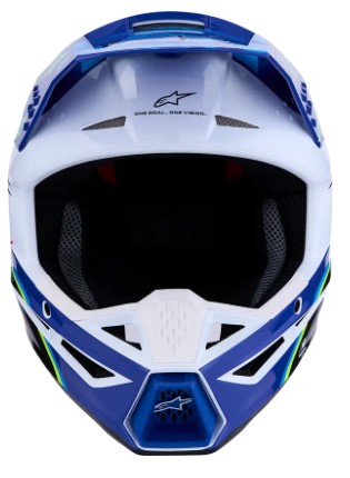 Мотокрос каска ALPINESTARS SM3 FALCON BLU/BLK/PNK — снимка 4