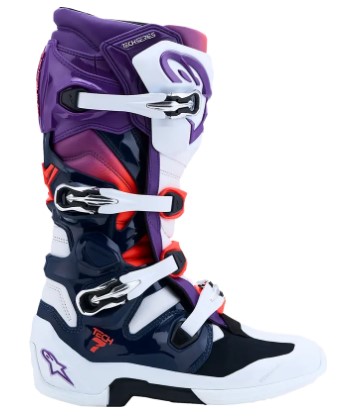 Мотокрос ботуши ALPINESTARS TECH 7 C27 PRPL/BLU/FLUO RD — снимка 6