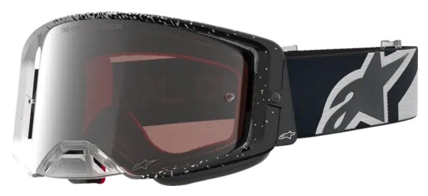 Мотокрос очила ALPINESTARS SUPERTECH HITEN WHT BLACK MIRROR-SILVER