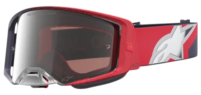 Мотокрос очила ALPINESTARS SUPERTECH HITEN BLK RED MIR MIRROR-SILVER