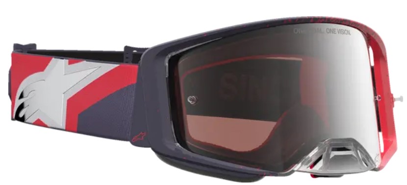 Мотокрос очила ALPINESTARS SUPERTECH HITEN BLK RED MIR MIRROR-SILVER — снимка 3