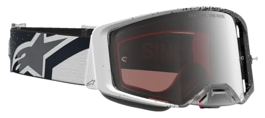 Мотокрос очила ALPINESTARS SUPERTECH HITEN WHT BLACK MIRROR-SILVER — снимка 3