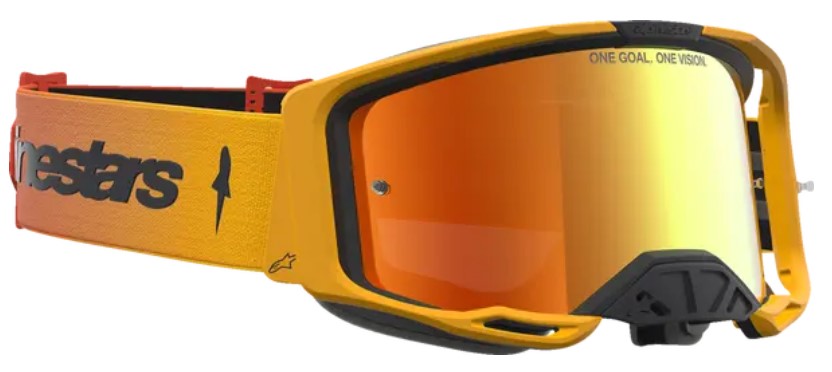 Мотокрос очила ALPINESTARS VISION 8 AMBER FIRE RED BLK MIRROR-RED — снимка 3
