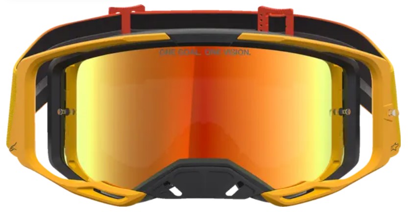 Мотокрос очила ALPINESTARS VISION 8 AMBER FIRE RED BLK MIRROR-RED — снимка 2