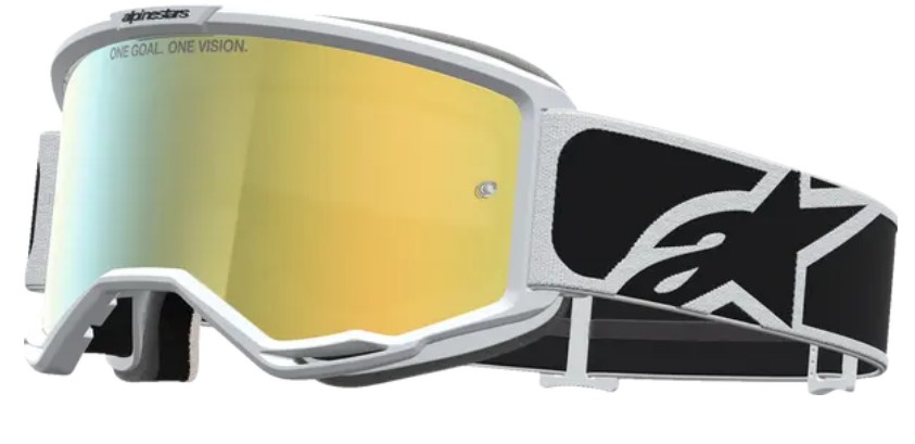 Мотокрос очила ALPINESTARS VISION 5 RORA BLK WHITE MIR MIRROR-GOLD