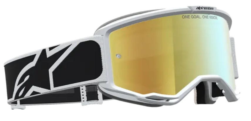 Мотокрос очила ALPINESTARS VISION 5 RORA BLK WHITE MIR MIRROR-GOLD — снимка 3
