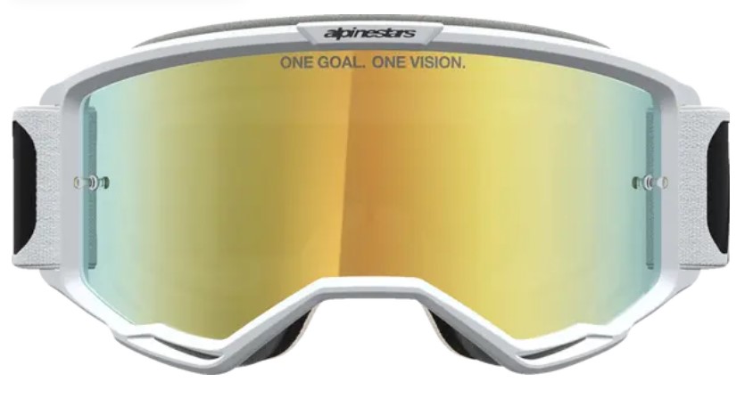 Мотокрос очила ALPINESTARS VISION 5 RORA BLK WHITE MIR MIRROR-GOLD — снимка 2