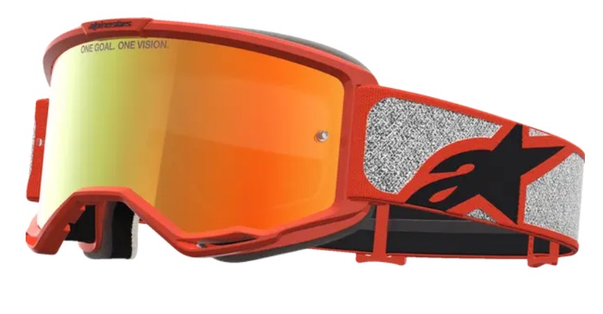 Мотокрос очила ALPINESTARS VISION 5 RORA SIL/ORNG/MIRROR-RED