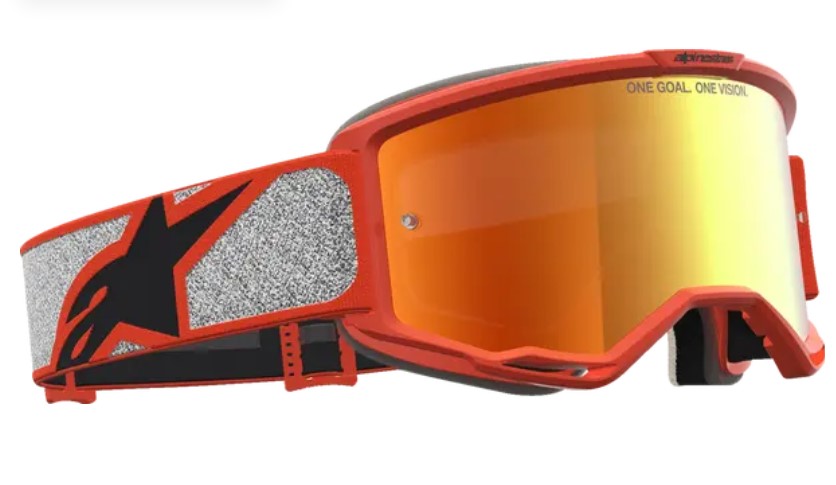 Мотокрос очила ALPINESTARS VISION 5 RORA SIL/ORNG/MIRROR-RED — снимка 2