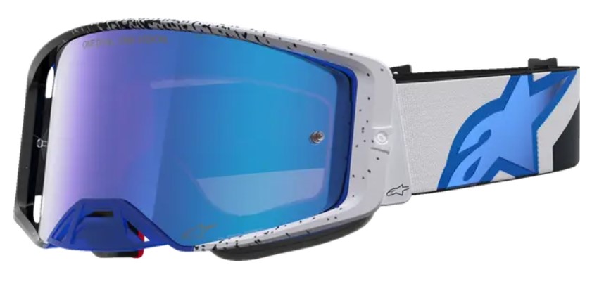 Мотокрос очила ALPINESTARS SUPERTECH HITEN BLK BLITHE BLU MIRROR-BLUE