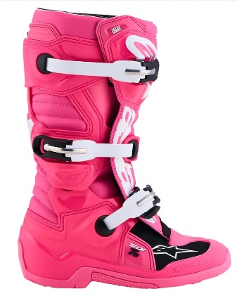 Детски мотокрос ботуши Alpinestars TECH 7S PNK/BK/WH — снимка 5