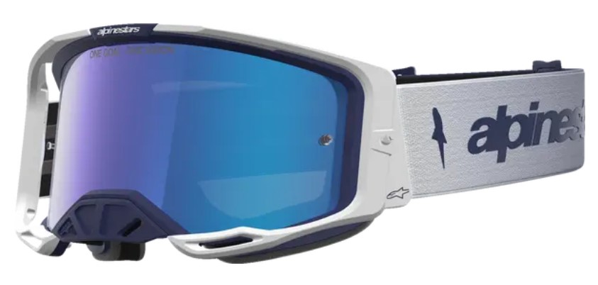Мотокрос очила ALPINESTARS VISION 8 AMBER NVY/WHT/MIRR-BLUE