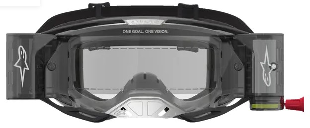 Мотокрос очила ALPINESTARS VISION 8 AMBER ROLL-OFF BK/SLVR — снимка 2