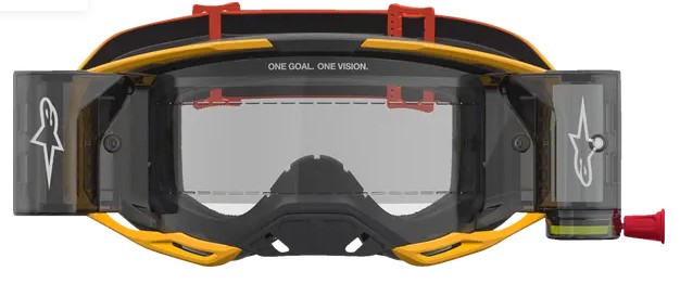 Мотокрос очила ALPINESTARS VISION 8 AMBER ROLL-OFF YLW/RD/BK — снимка 2