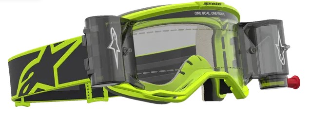 Мотокрос очила ALPINESTARS VISION 5 RORA ROLL-OFF YW FLUO/BK — снимка 3