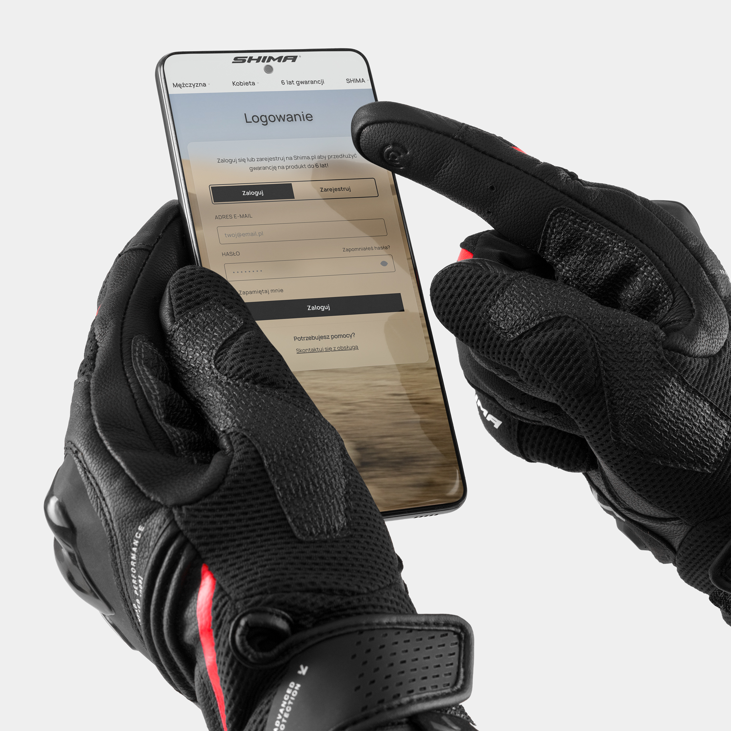 Мото ръкавици SHIMA SPARK 3.0 BLACK/RED — снимка 4