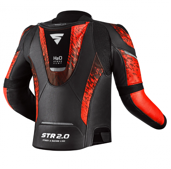 Кожено мото яке SHIMA STR 2.0 BRIGHT RED — снимка 4