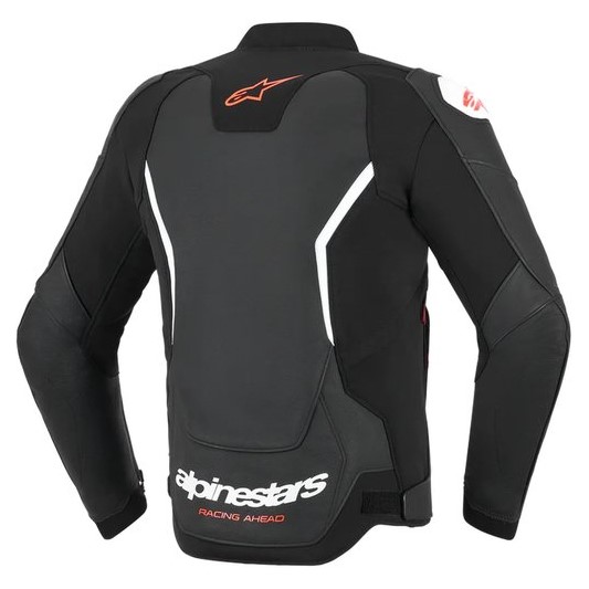 Кожено яке ALPINESTARS GP FORCE V2 BK/WHT — снимка 2