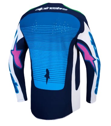 Мотокрос джърси ALPINESTARS TECHSTAR MAVEN WHITE/BL/GN — снимка 2