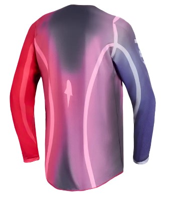 Дамско мотокрос джърси Alpinestars FLUID KEPLER PUR/RED — снимка 2