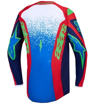 Детско мотокрос джърси Alpinestars FLUID DRAG BL/NV/RD/WH — снимка 2