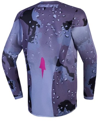 Детско мотокрос джърси Alpinestars FLUID LONE GY/CAMO/PU — снимка 2