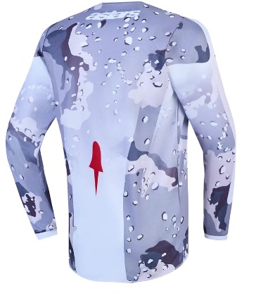 Детско мотокрос джърси Alpinestars FLUID LONE CAM/WHT/RD — снимка 2
