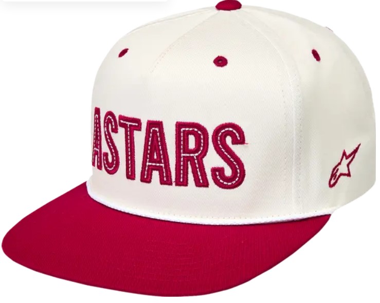 Шапка ALPINESTARS BILL SNAPBACK STADIUM OFF WHITE/RED