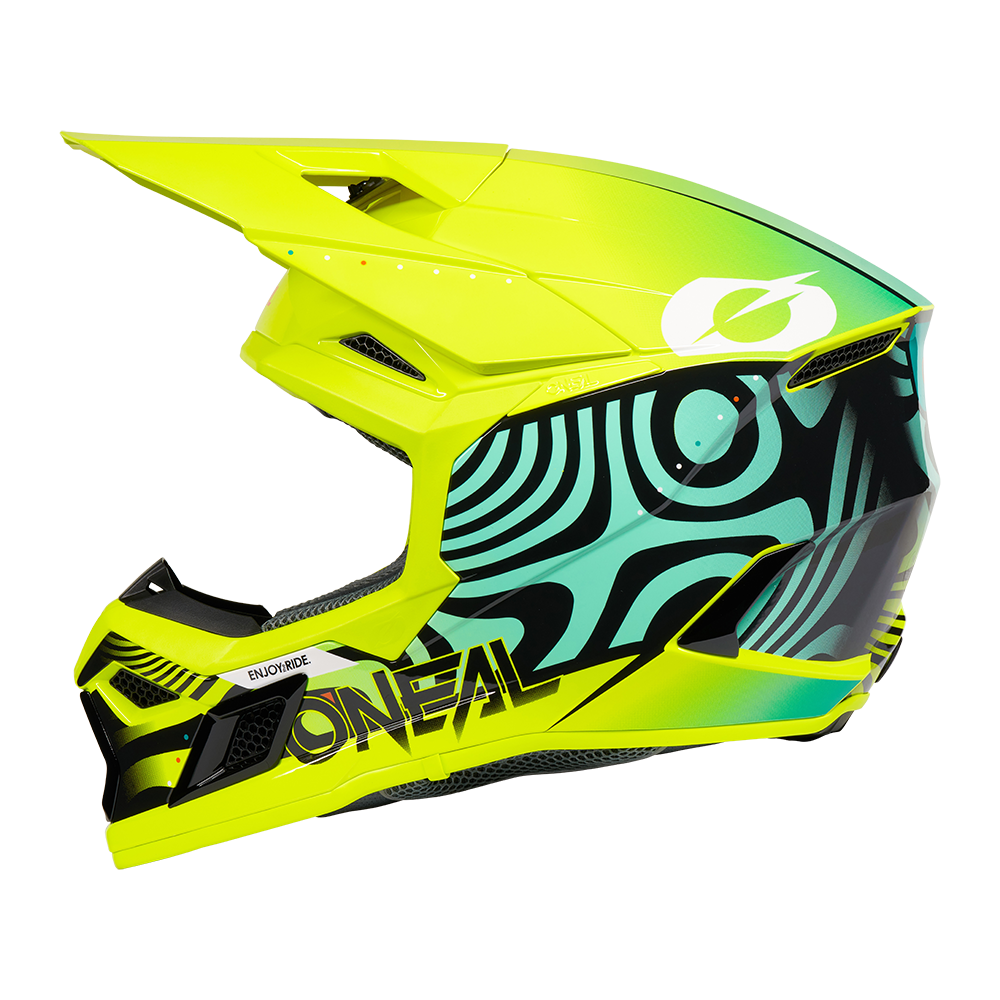 Детска мотокрос каска O'NEAL 3SERIES NOVA NEON YELLOW V.27 — снимка 3