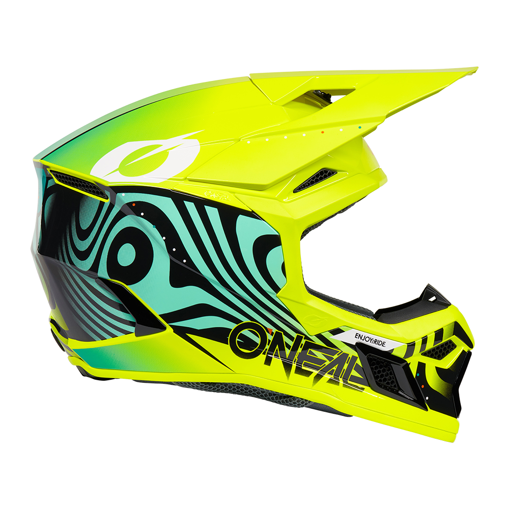 Детска мотокрос каска O'NEAL 3SERIES NOVA NEON YELLOW V.27 — снимка 4