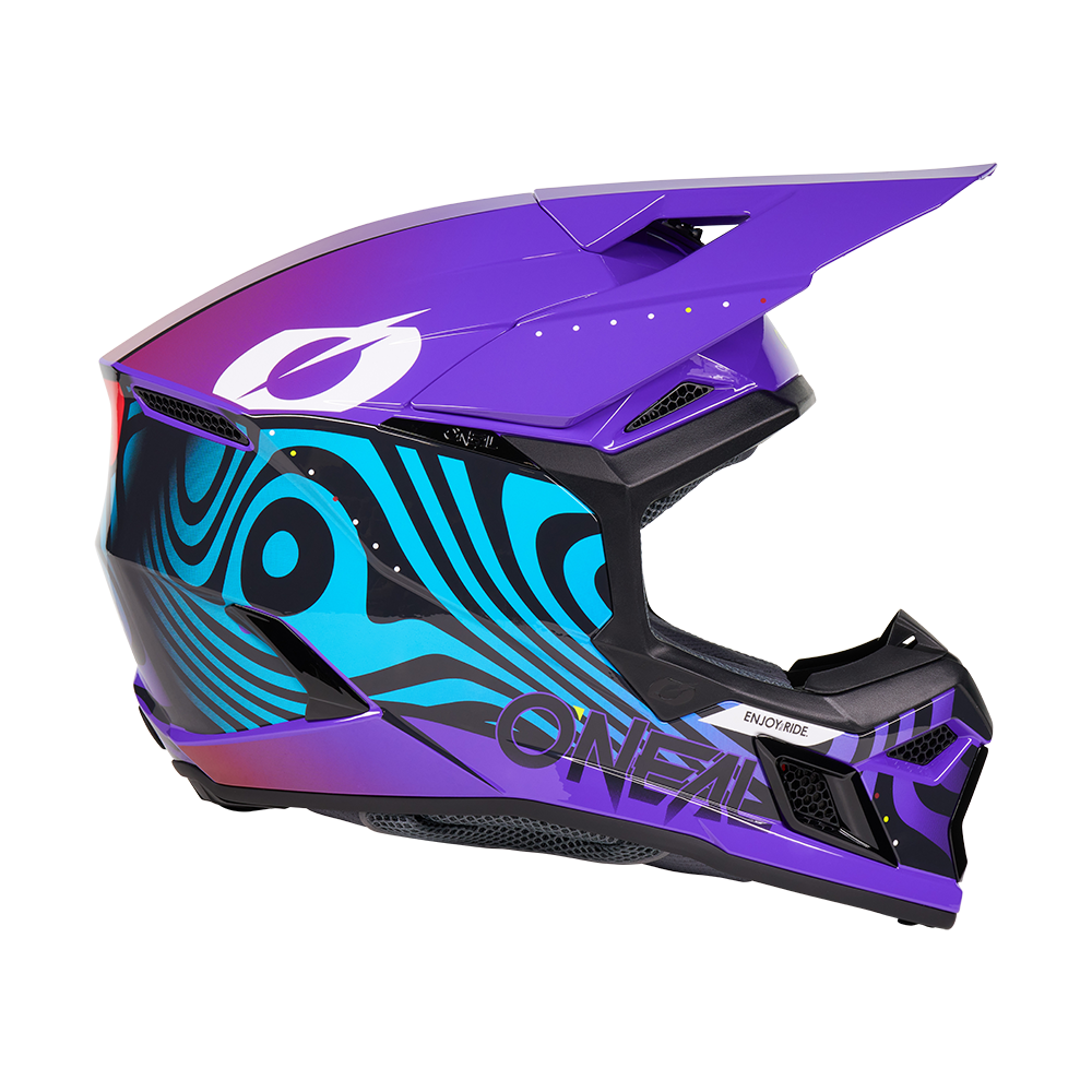 Мотокрос каска O'NEAL 3SERIES NOVA PURPLE V.27 — снимка 4
